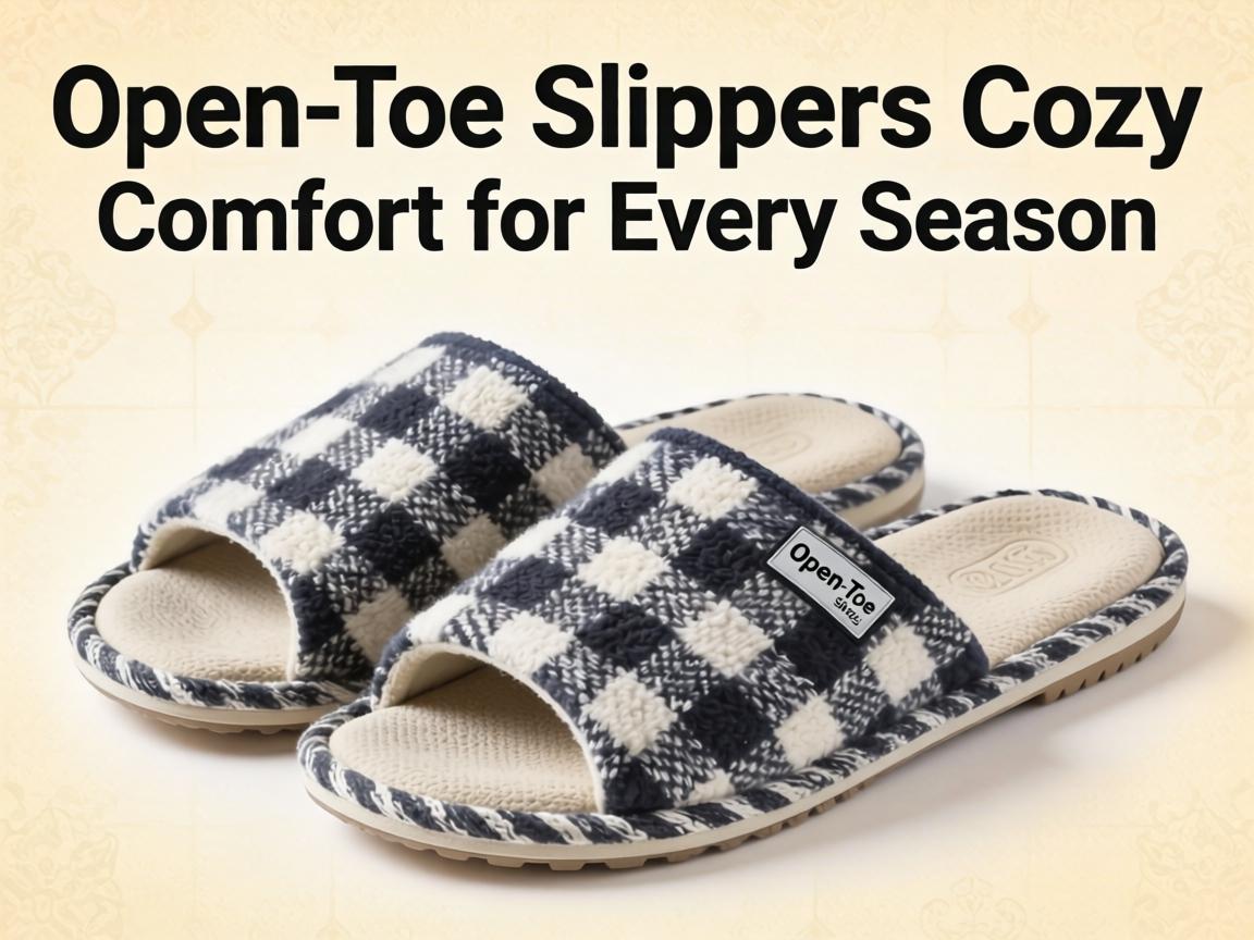 Open-Toe Slippers Cozy Comfort for Every Season